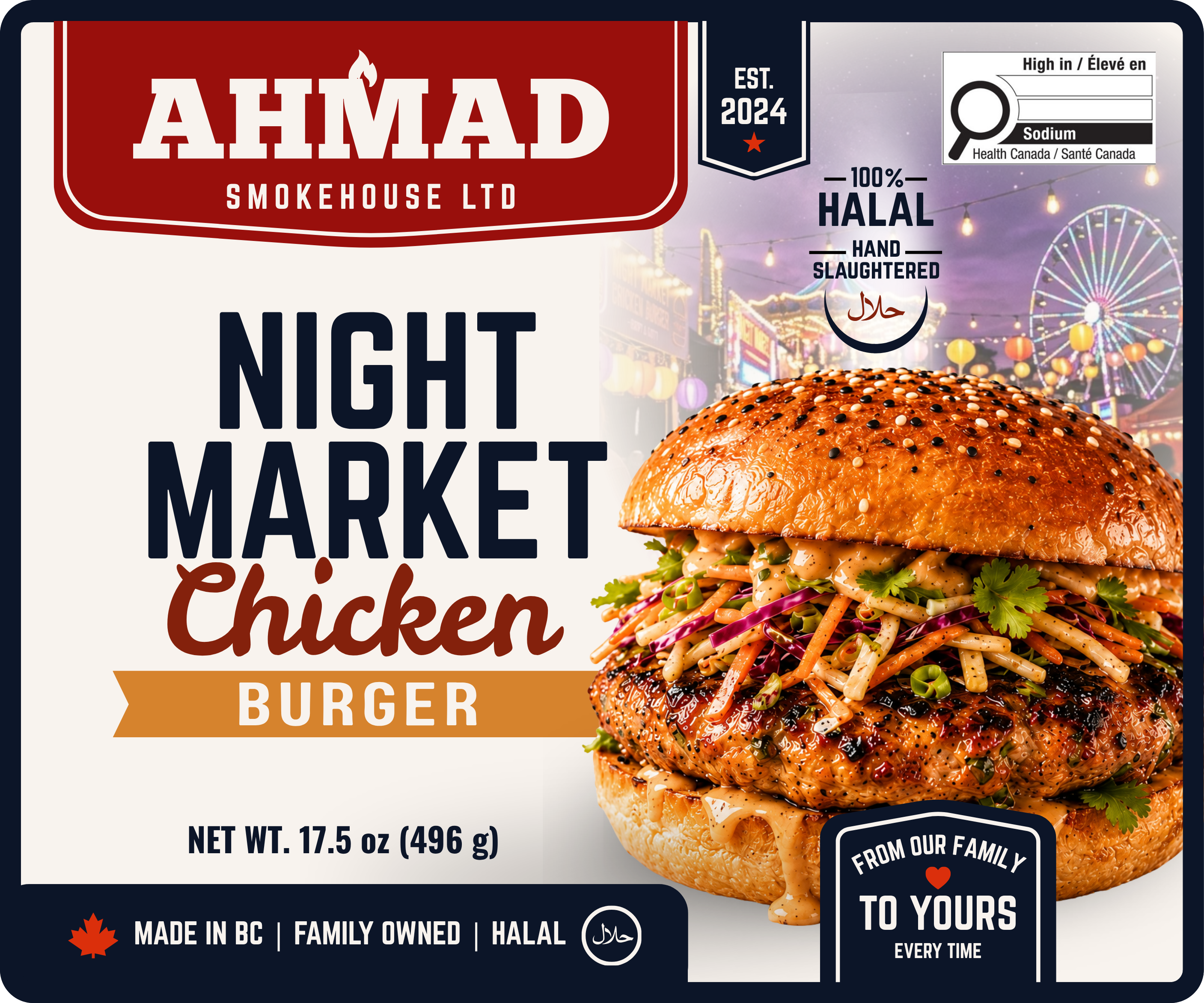 Night Market Chicken Burger package artwork